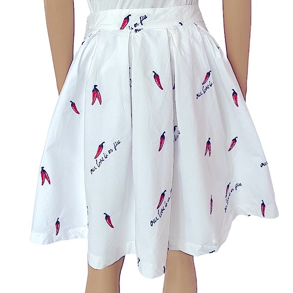 Endless Rose White A line Skirt Women Size M - Picture 8 of 14